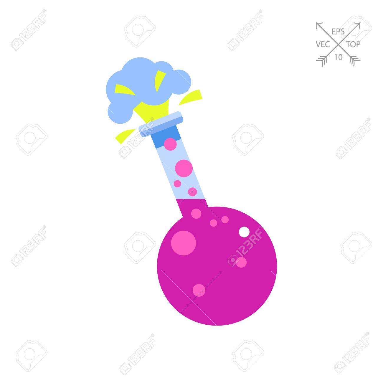Chemical Experiment With Explosion Icon Royalty Free SVG, Cliparts,  Vectors, and Stock Illustration. Image 75018955., image size:1300x1300