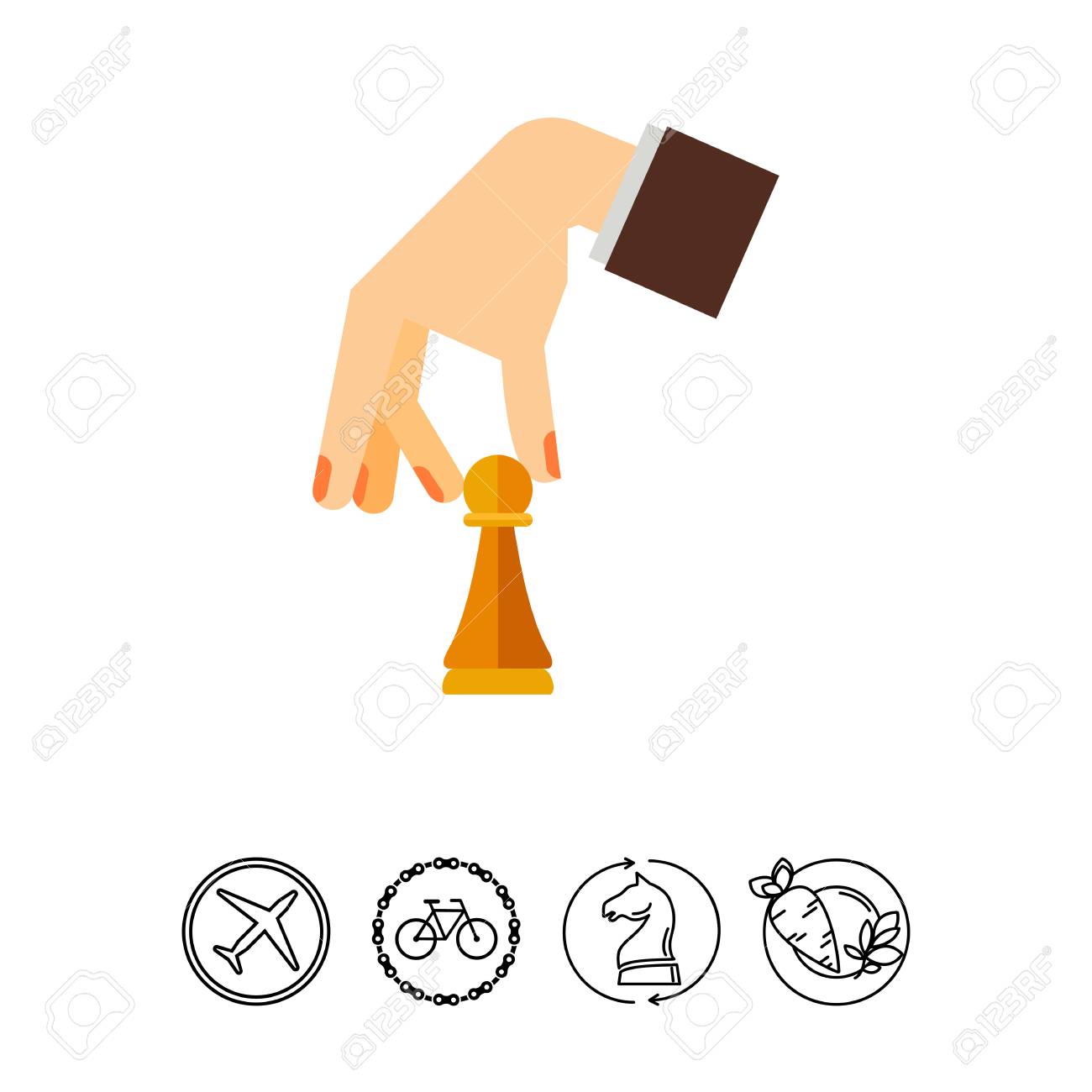 Hand Holding Pawn Icon Royalty Free SVG, Cliparts, Vectors, and Stock  Illustration. Image 78478279., image size:1300x1300