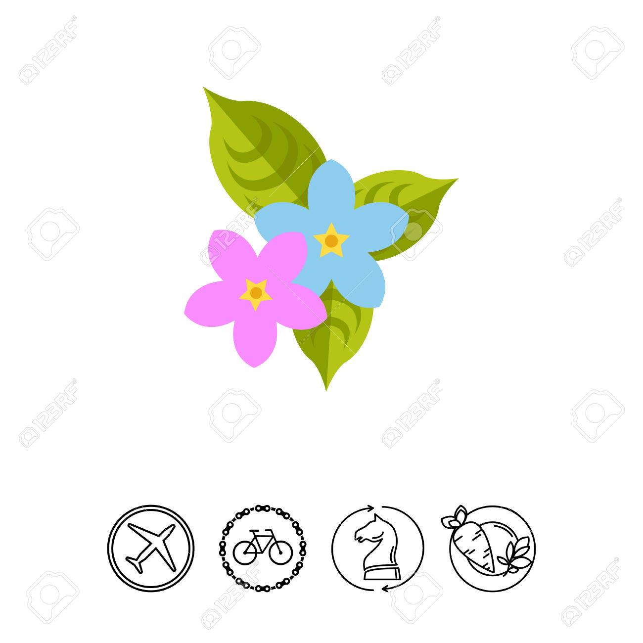 Sampaguita 花アイコンのイラスト素材 ベクタ Image