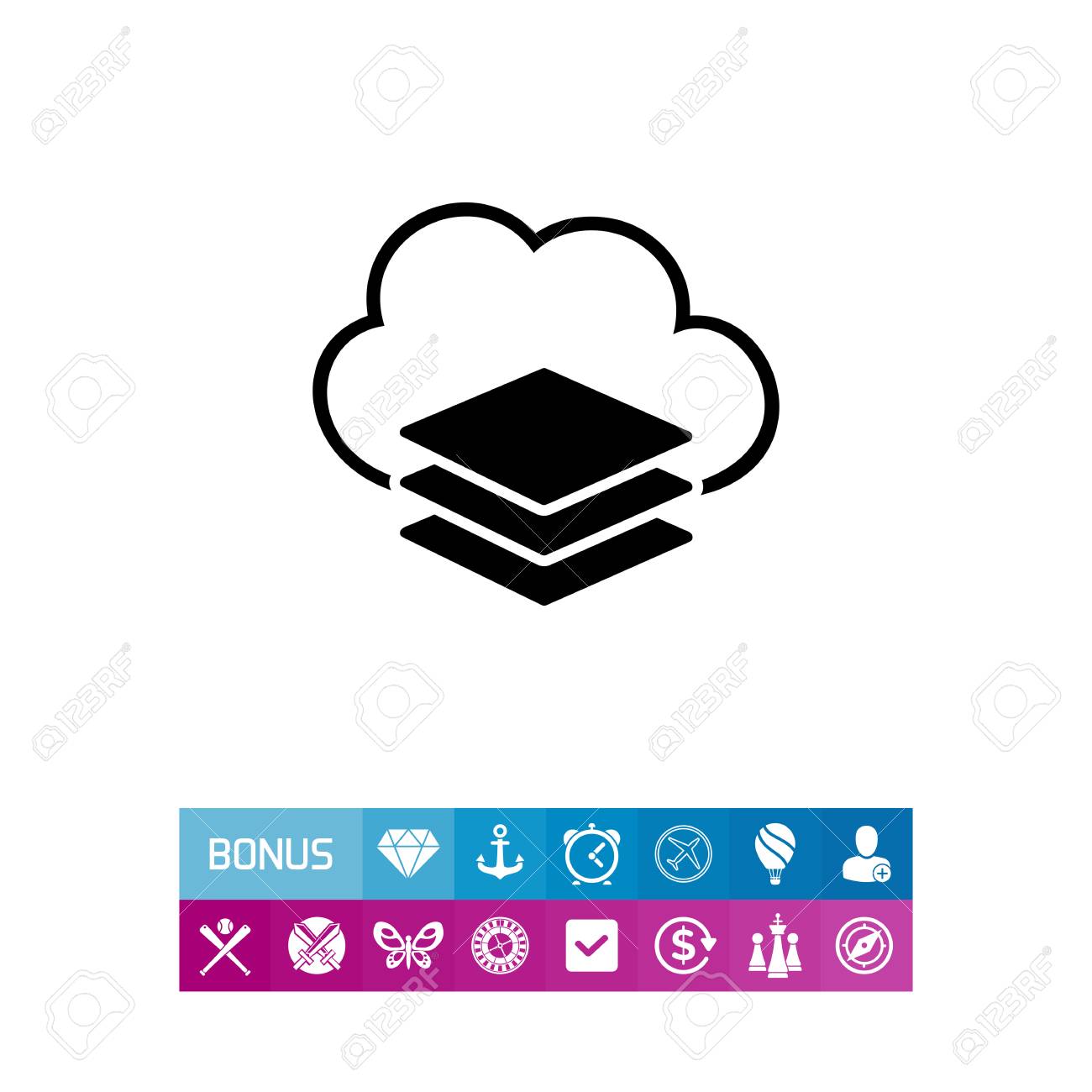 バーチャル マシンのシンプルなアイコンのイラスト素材・ベクター Image 82894624