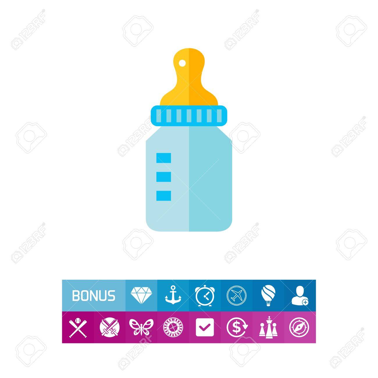 icon of blue baby