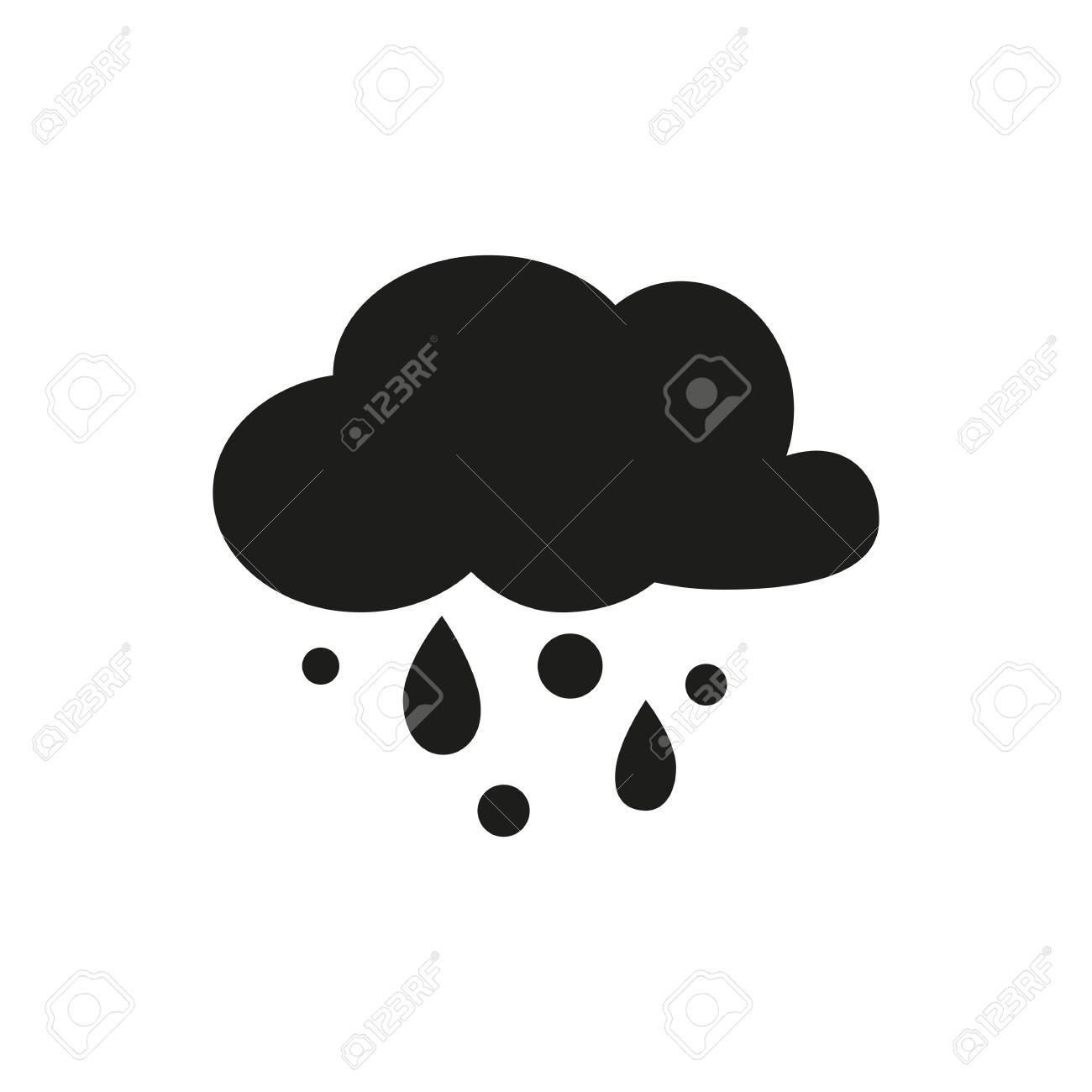 あられのシャワーのシンプルなアイコン あられ みぞれ 沈殿物 Weathercolored のコンセプトです 天気 気候 天気予報のようなトピックに使用できます のイラスト素材 ベクタ Image 87124893