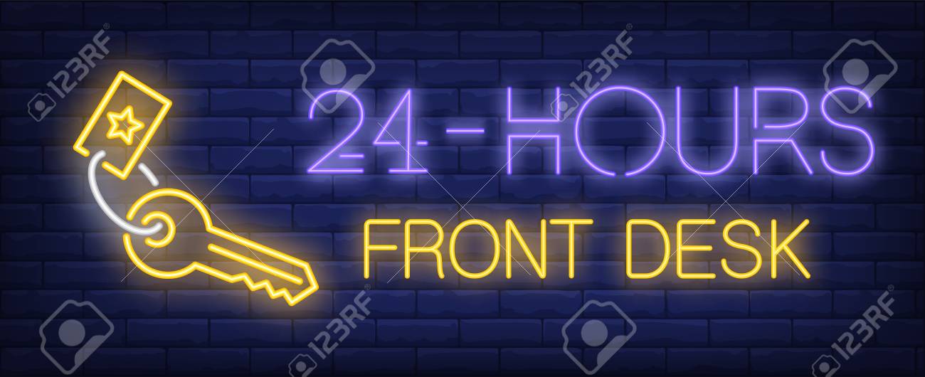 desk neon sign