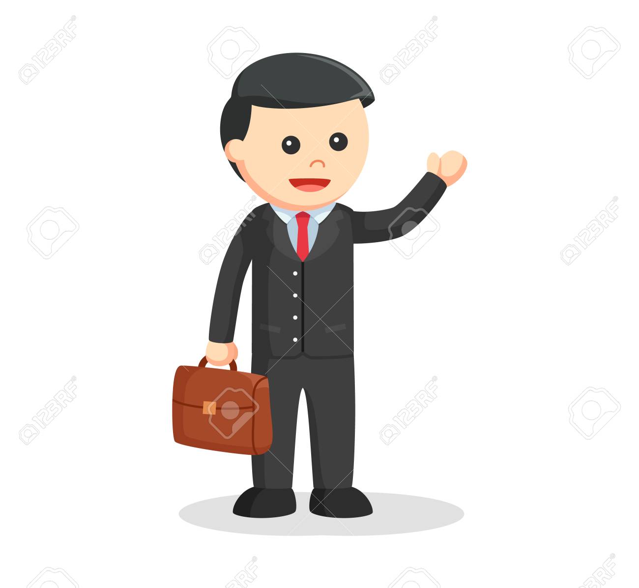 ブリーフケースを使って男性弁護士のイラスト素材 ベクタ Image 7241