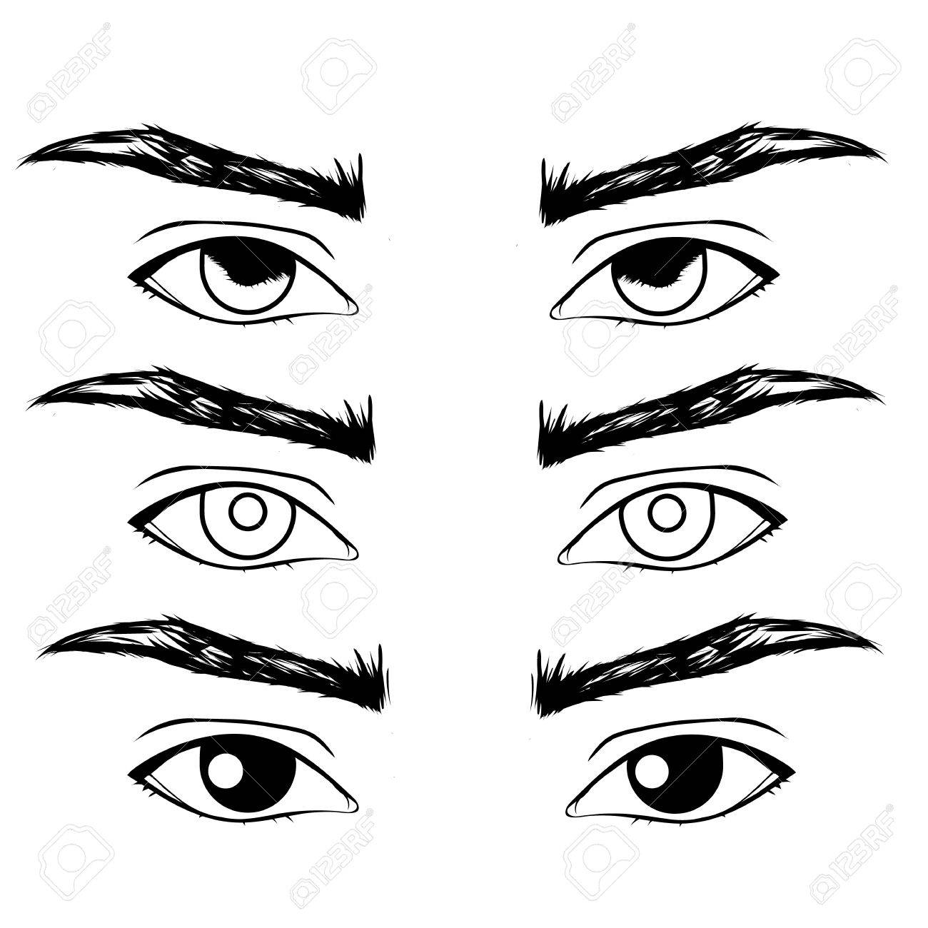 Anime male eyes Royalty Free Vector Image - VectorStock