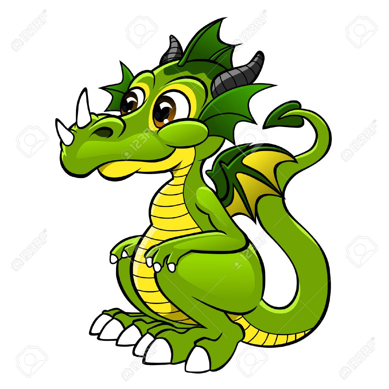 かわいいドラゴン のイラスト素材 ベクタ Image