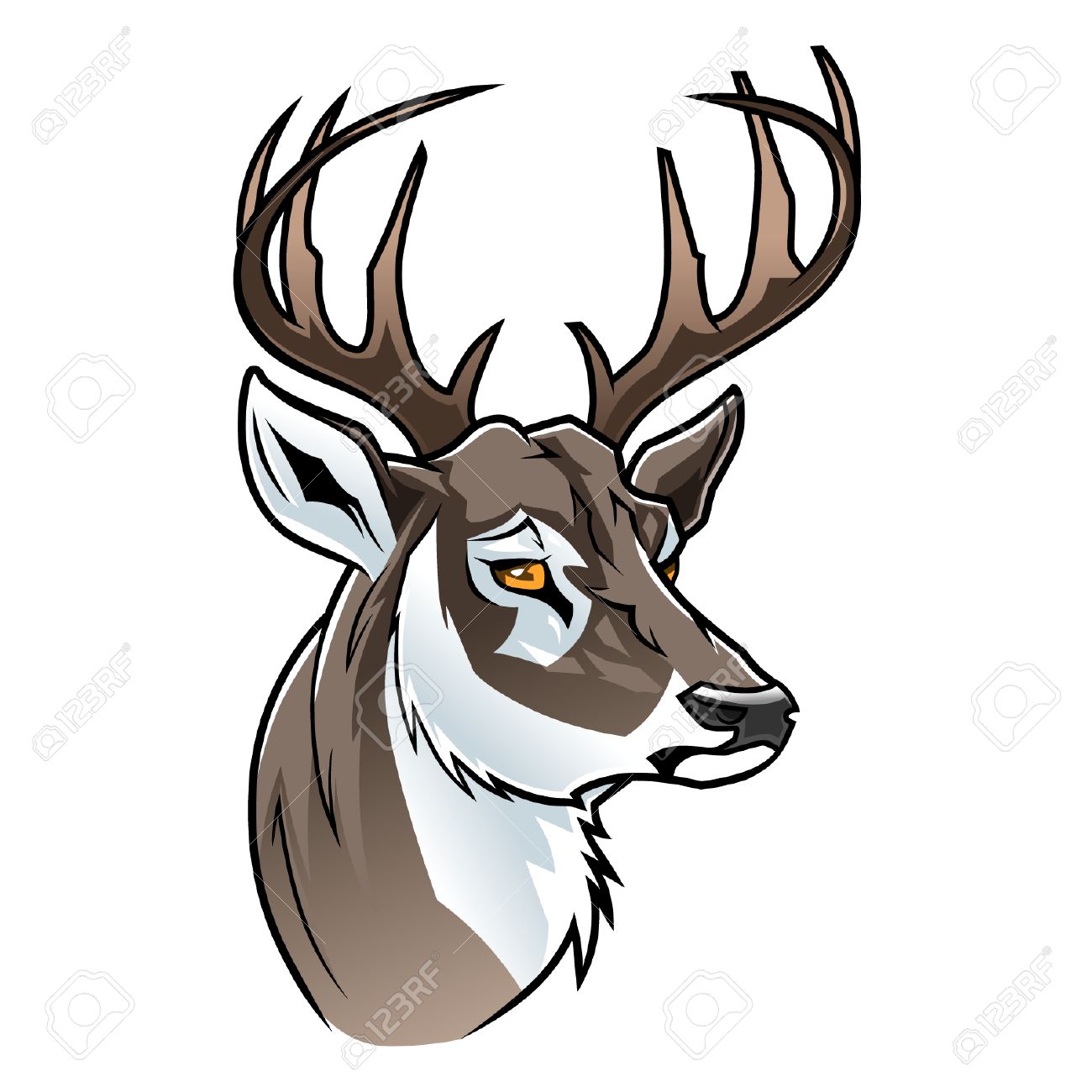 Cartoon Deer Head Royalty Free Cliparts Vectors And Stock Illustration Image 41668313