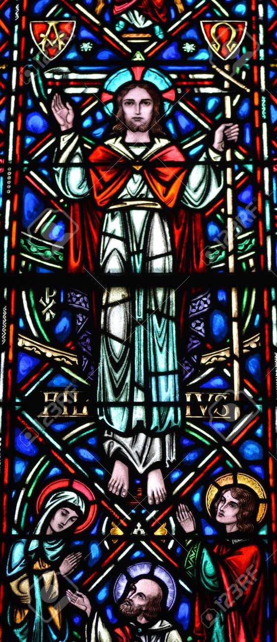 ステンドグラスキリスト