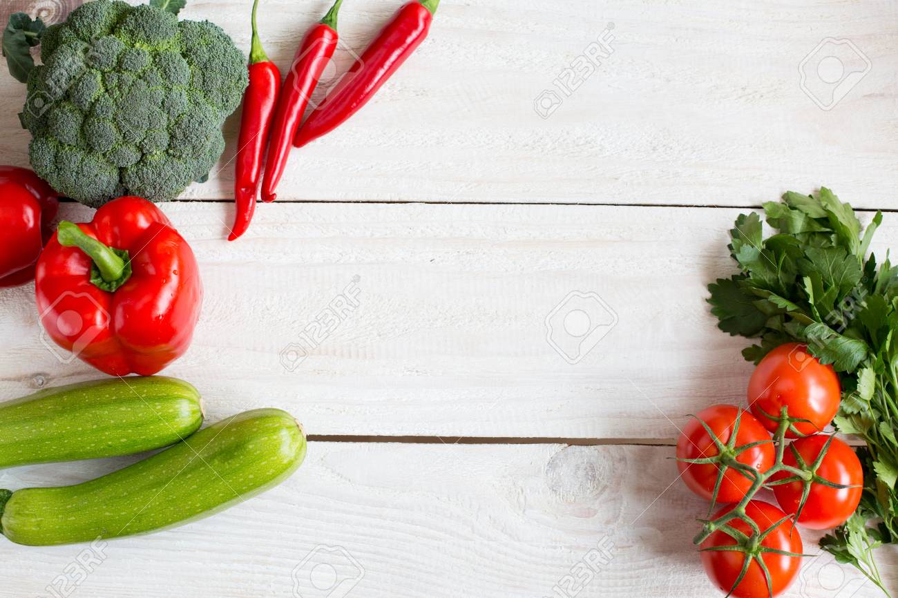 Fresh Vegetables On Wood Background, Small Tomatoes, Pepper,.. Stock ... Fresh Vegetables On Wood Background, Small Tomatoes, Pepper,.. Stock ...