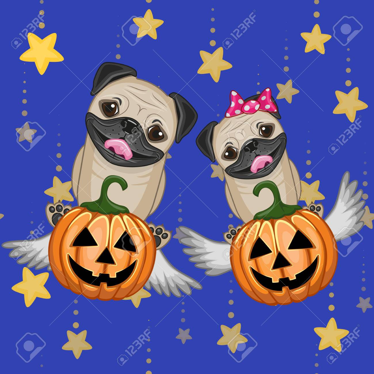 Ilustración De Halloween Dos Perros Pug De Dibujos Animados Con Las Calabazas Ilustraciones Svg, Vectoriales, Clip Art Vectorizado Libre De Derechos. Image 34568781. Ilustración De Halloween Dos Perros Pug De Dibujos Animados Con Las Calabazas Ilustraciones Svg, Vectoriales, Clip Art Vectorizado Libre De Derechos. Image 34568781.