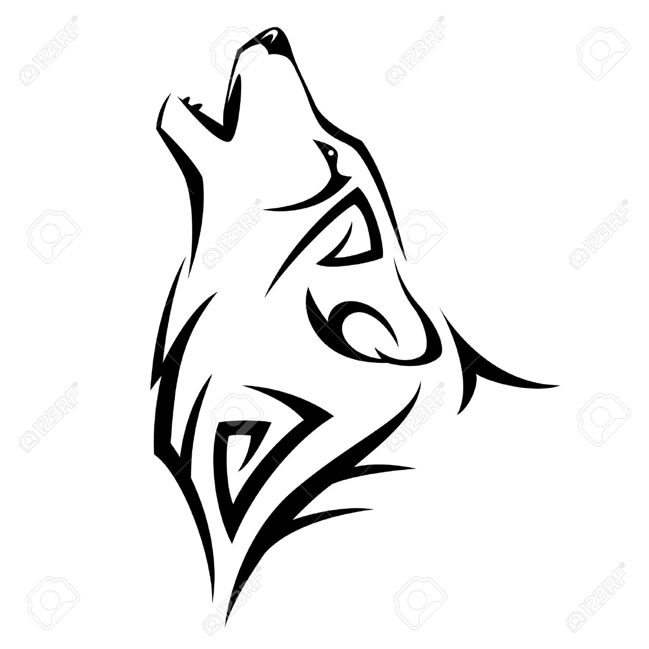 tattoos tribal wolf designs