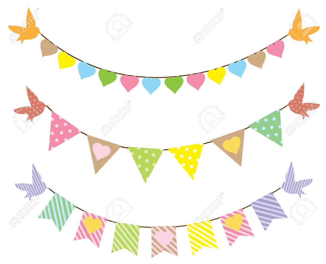 Vector Backgrond With Bunting Royalty Free Cliparts Vectors And Stock Illustration Image