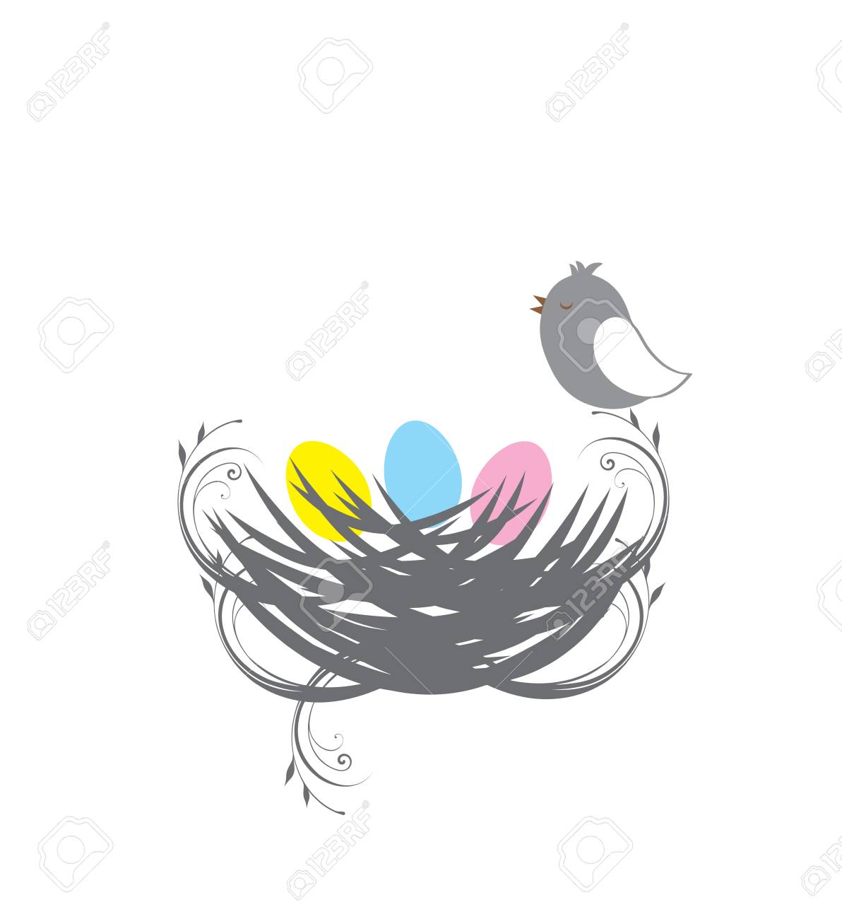 鳥の巣のベビー シャワー カードのベクトル イラストのイラスト素材 ベクタ Image 6235 鳥の巣のベビー シャワー カードのベクトル イラストのイラスト素材 ベクタ Image 6235