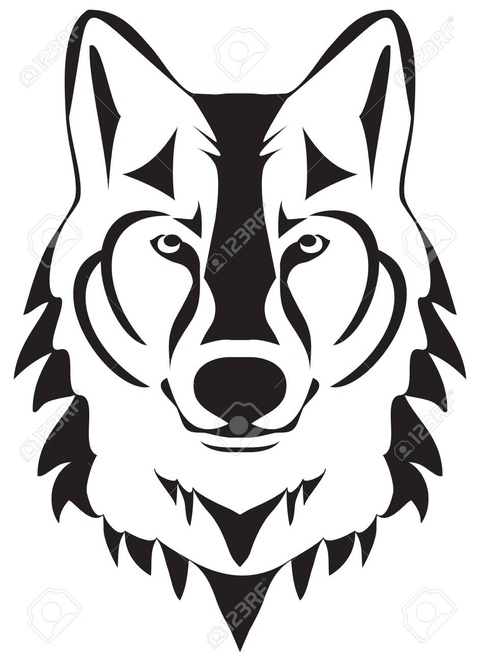 Wolf Head Silhouette Vector Illustration. Royalty Free SVG, Cliparts,  Vectors, And Stock Illustration. Image 99940273.