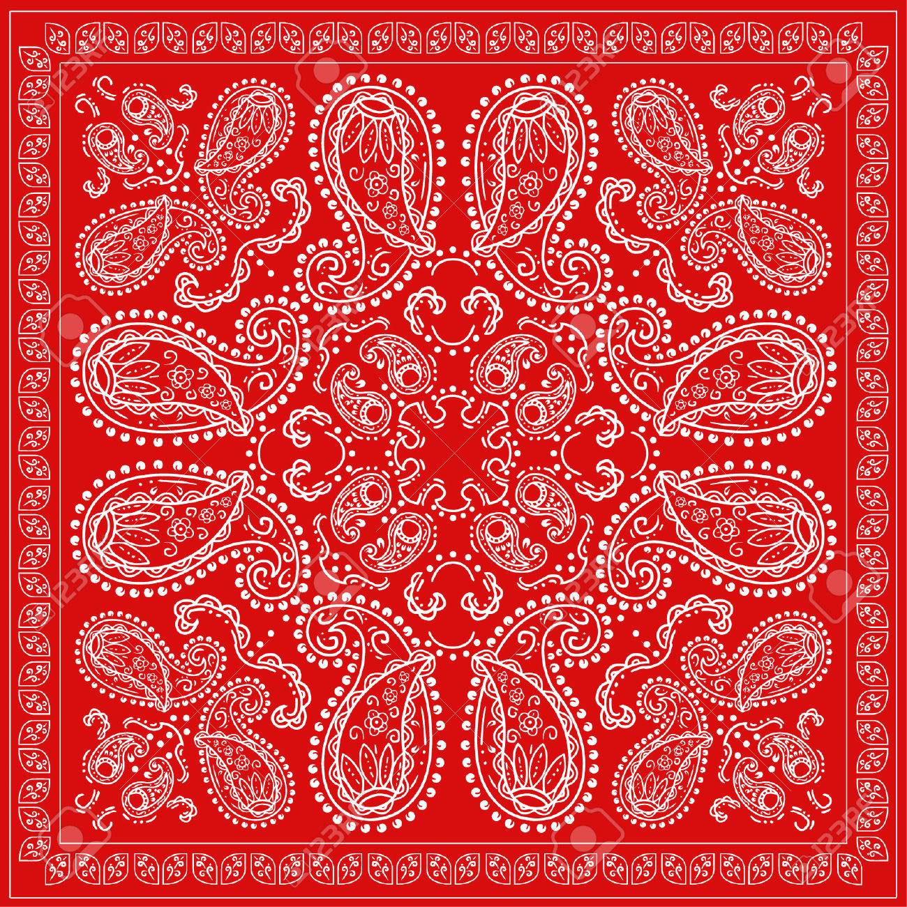 赤いバンダナのイラスト素材 ベクタ Image