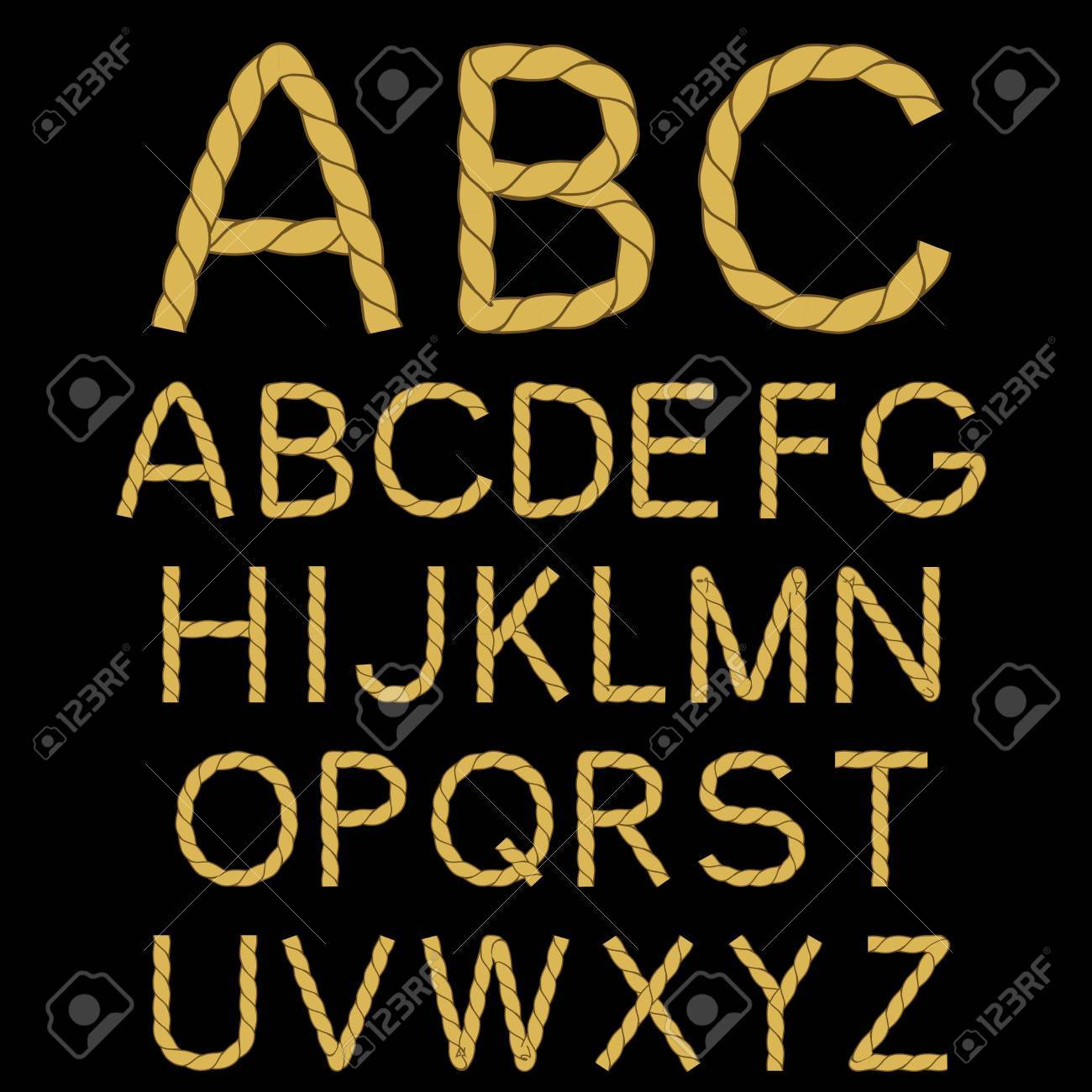 free rope font