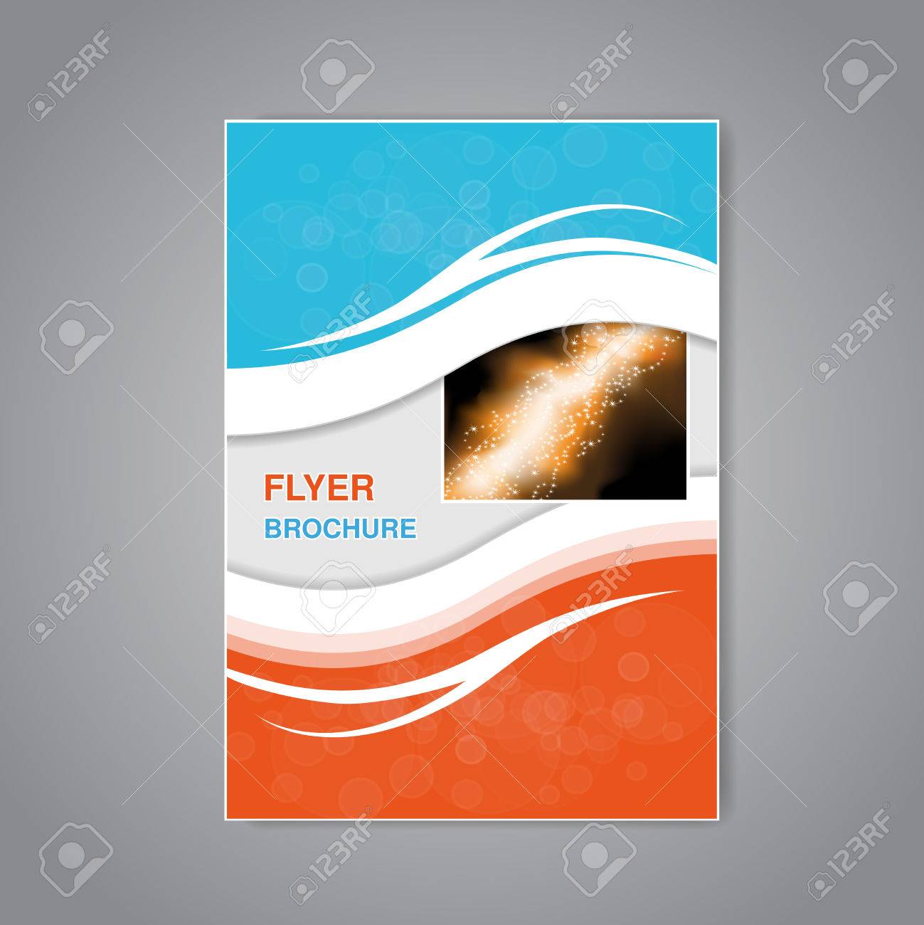 vector modern brochure abstract flyer with simple modern design