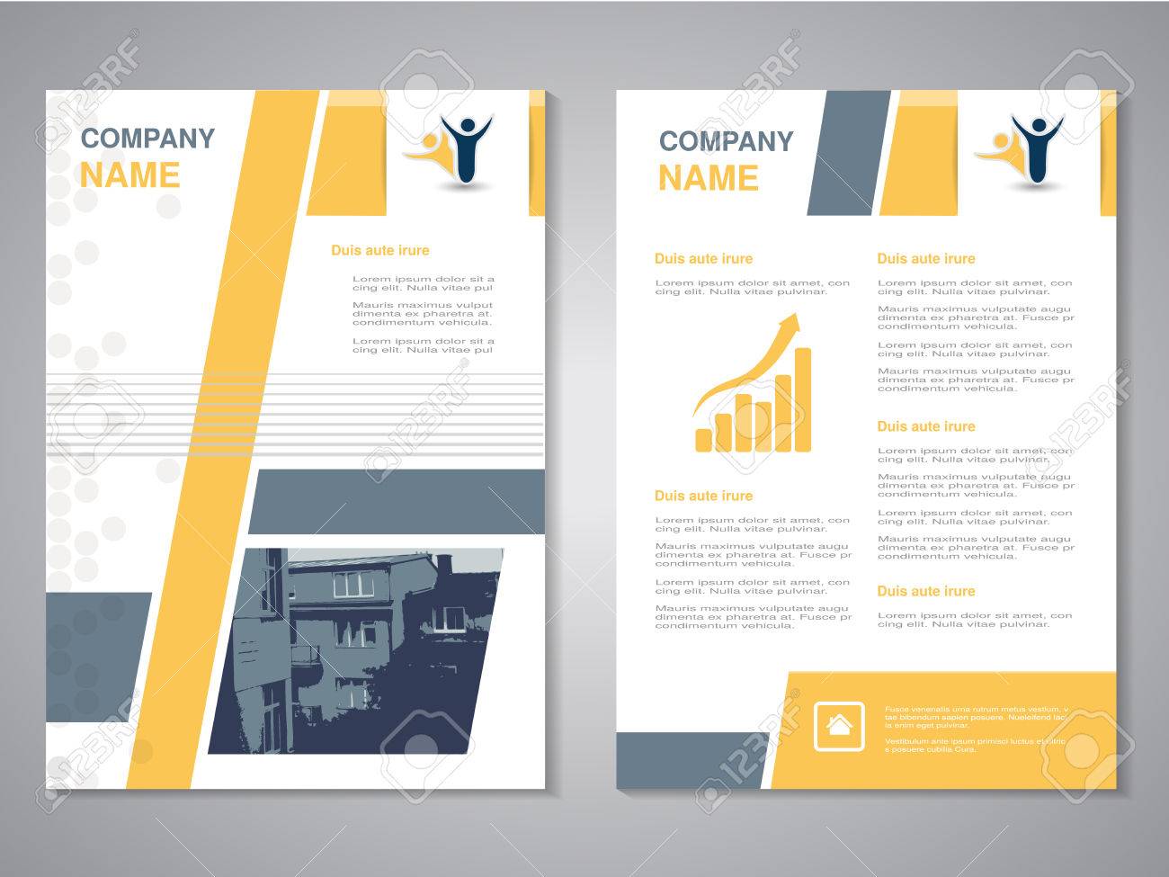 vector modern brochure abstract flyer with background of buildings academic buildings flyers posters