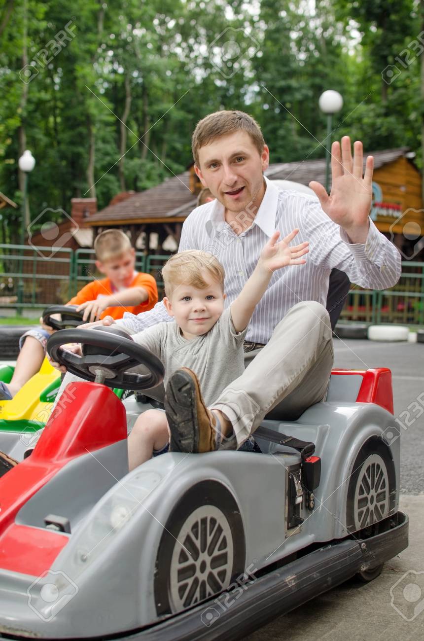 small baby driving car