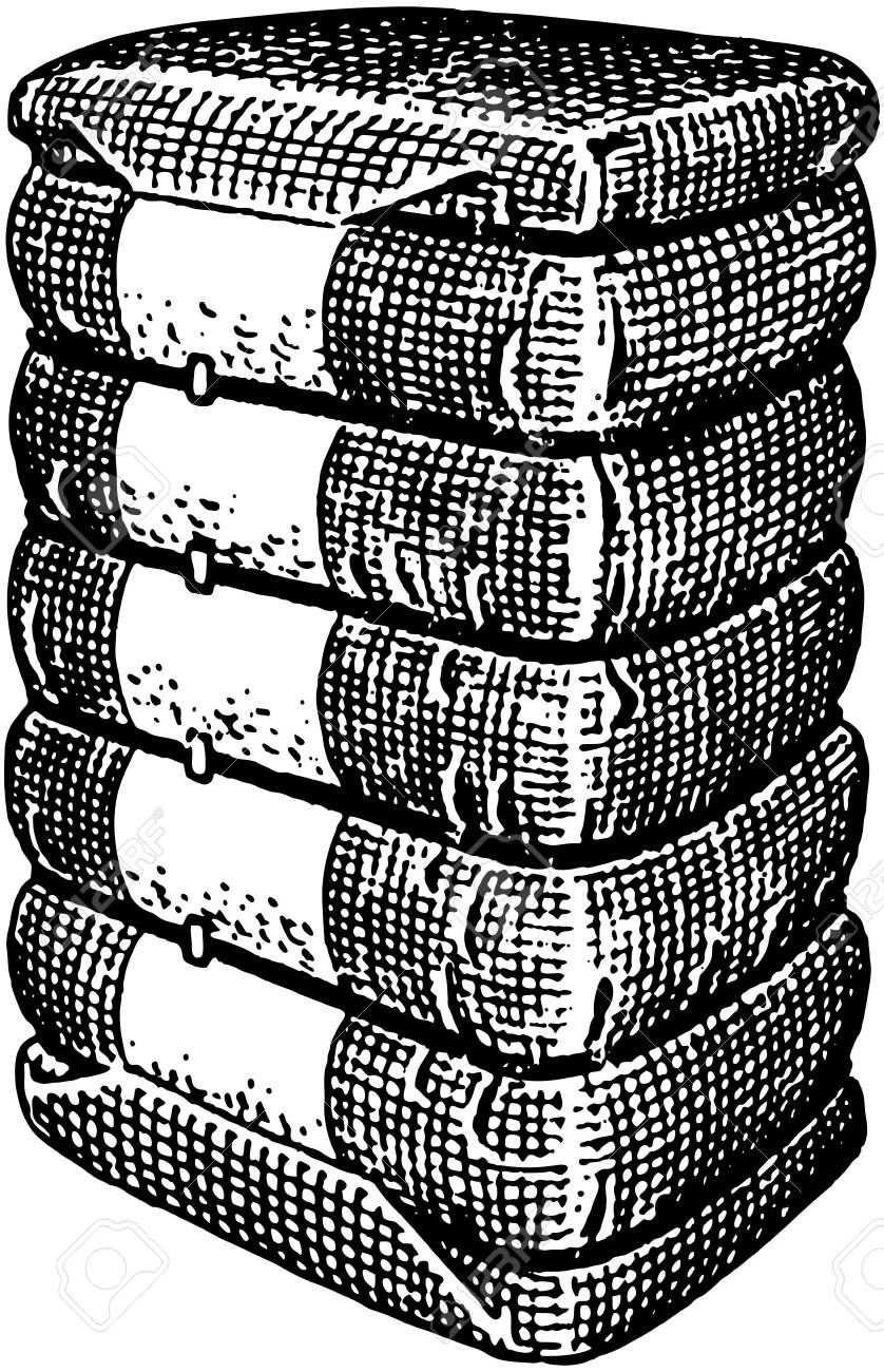 綿俵のイラスト素材 ベクタ Image