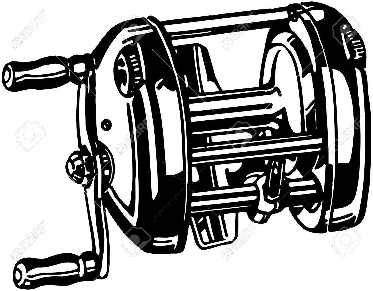 fishing reel 7 royalty free cliparts vectors and stock