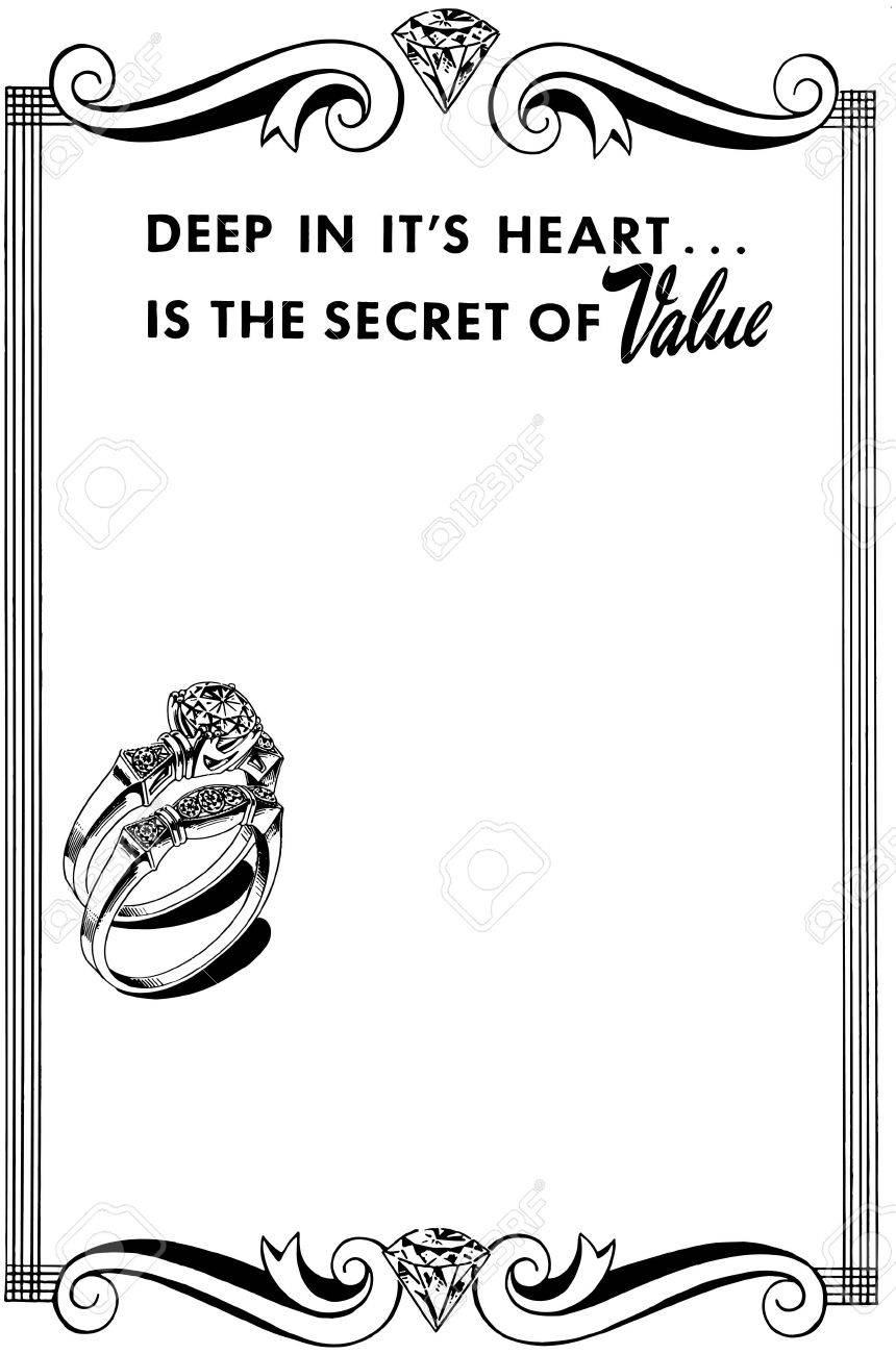 scroll border with diamond royalty free cliparts vectors and stock