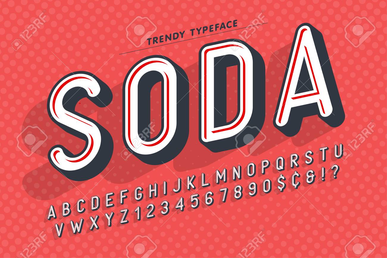 Download Condensed Display Font Pop Art Design Alphabet Letters And Royalty Free Cliparts Vectors And Stock Illustration Image 97929914 PSD Mockup Templates
