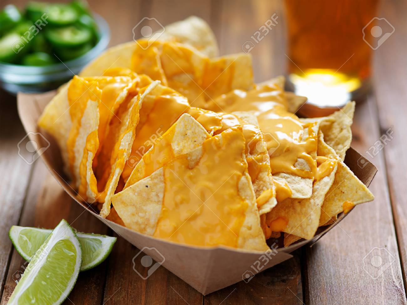 nachos and cheese in