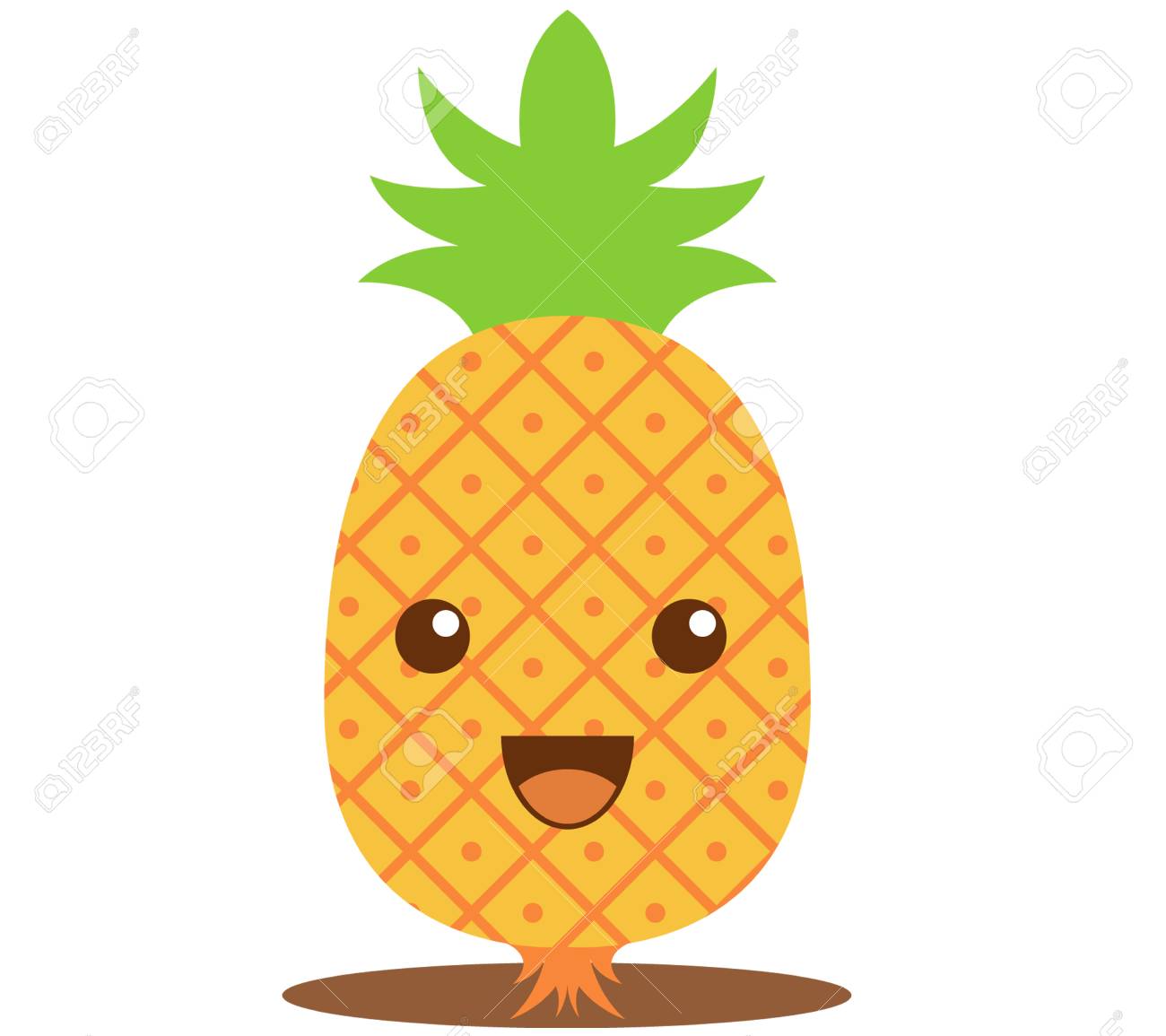 Pineapple Cute Cartoon Royalty Free Cliparts Vectors And Stock Illustration Image 47914838 pineapple cute cartoon
