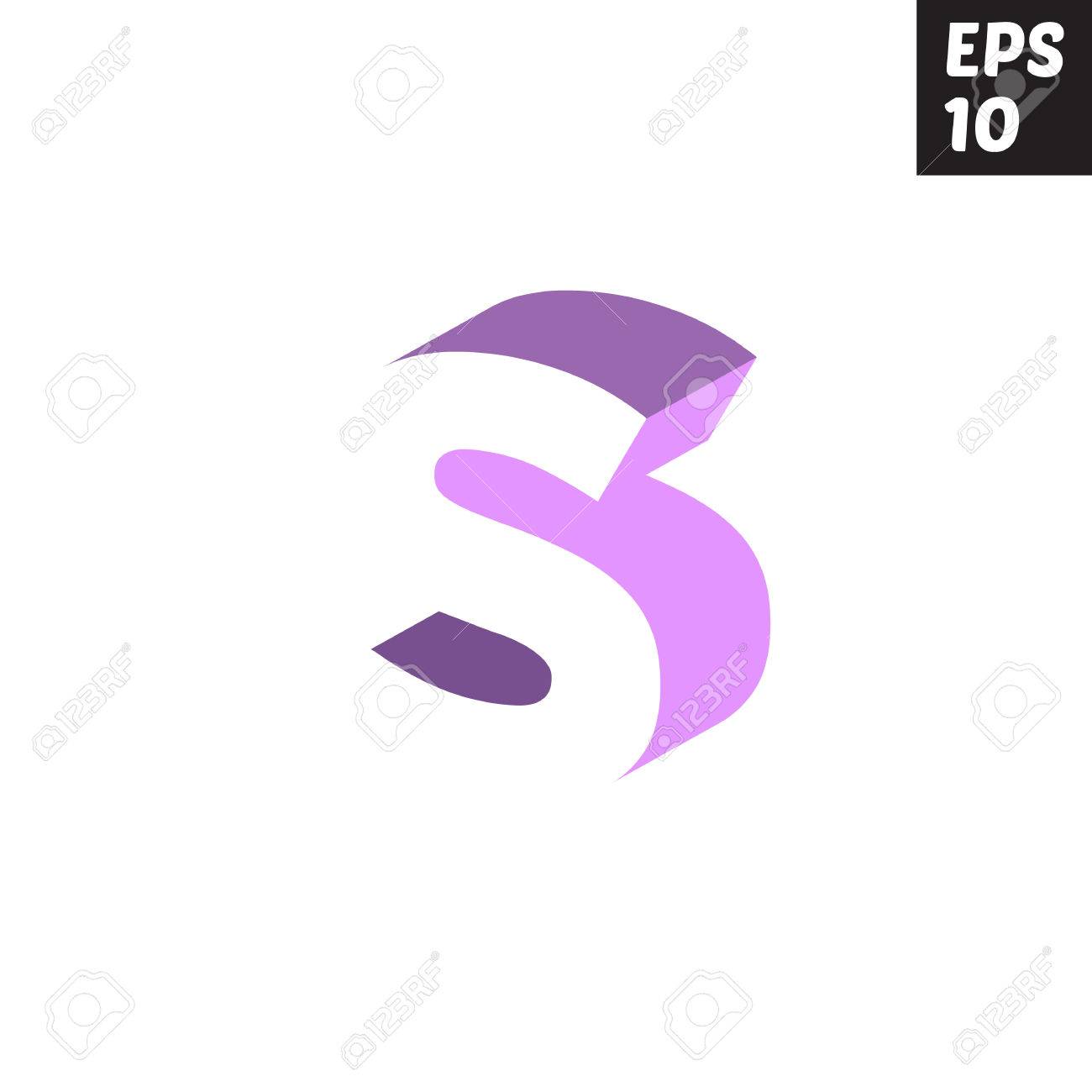 initial letter s lowercase logo design template block violet s block letter