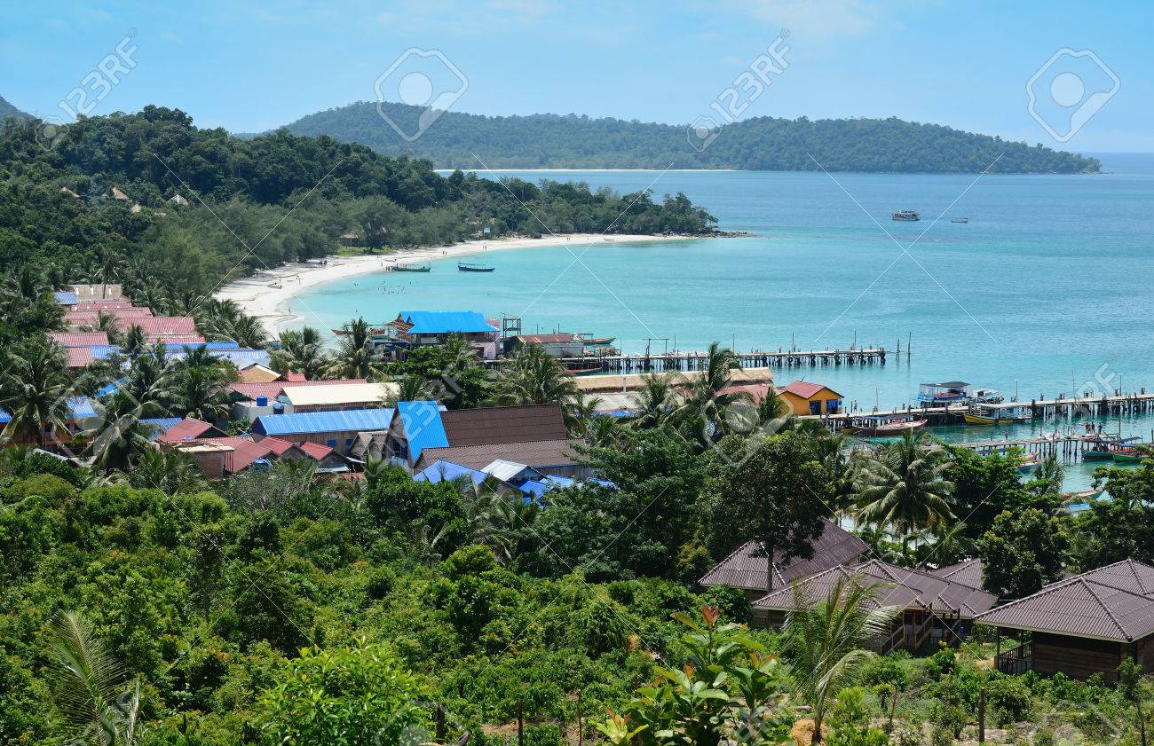 view of Koh Rong, tropical Island near Sihanoukville, Gulf of Thailand, Cambodia - 74620563 view of Koh Rong, tropical Island near Sihanoukville, Gulf of Thailand, Cambodia - 74620563