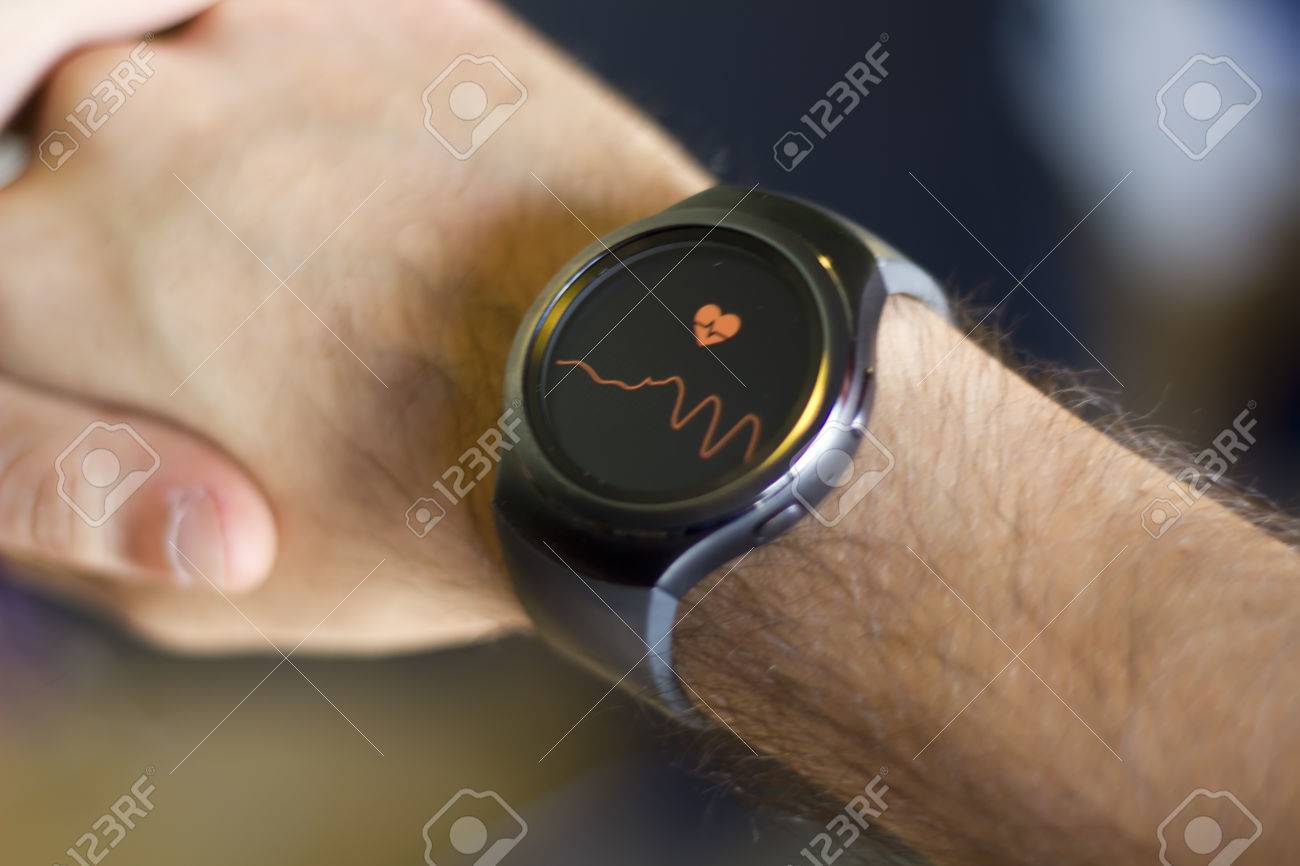 smartwatch on wrist