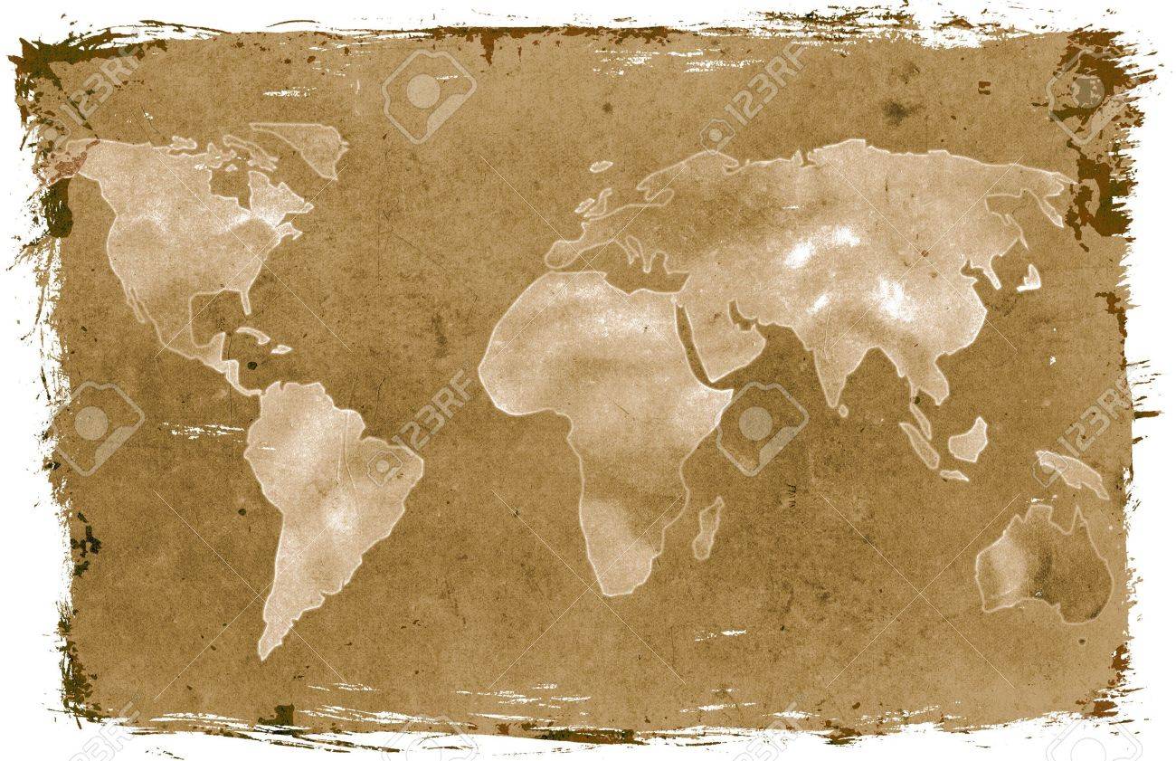 vintage world map in sepia paper sepia world maps