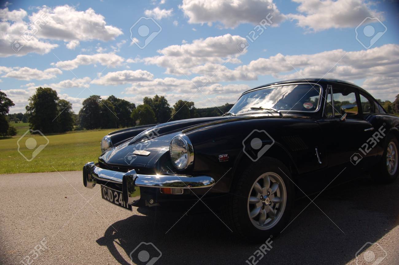 British Classic Sports Car 1960s 60s Black Triumph Gt6 Spitfire