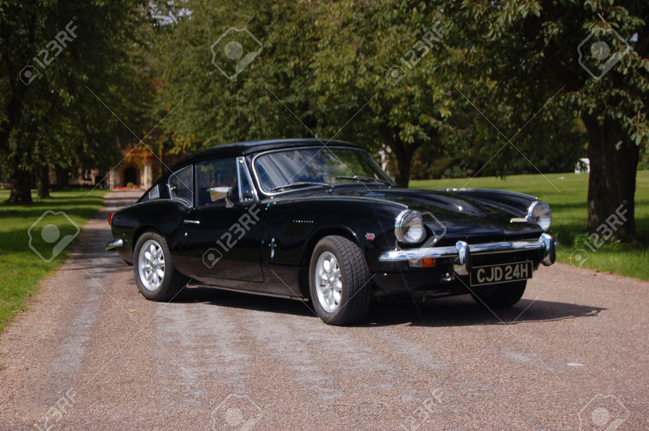 British Classic Sports Car 1960s 60s Black Triumph Gt6 Spitfire