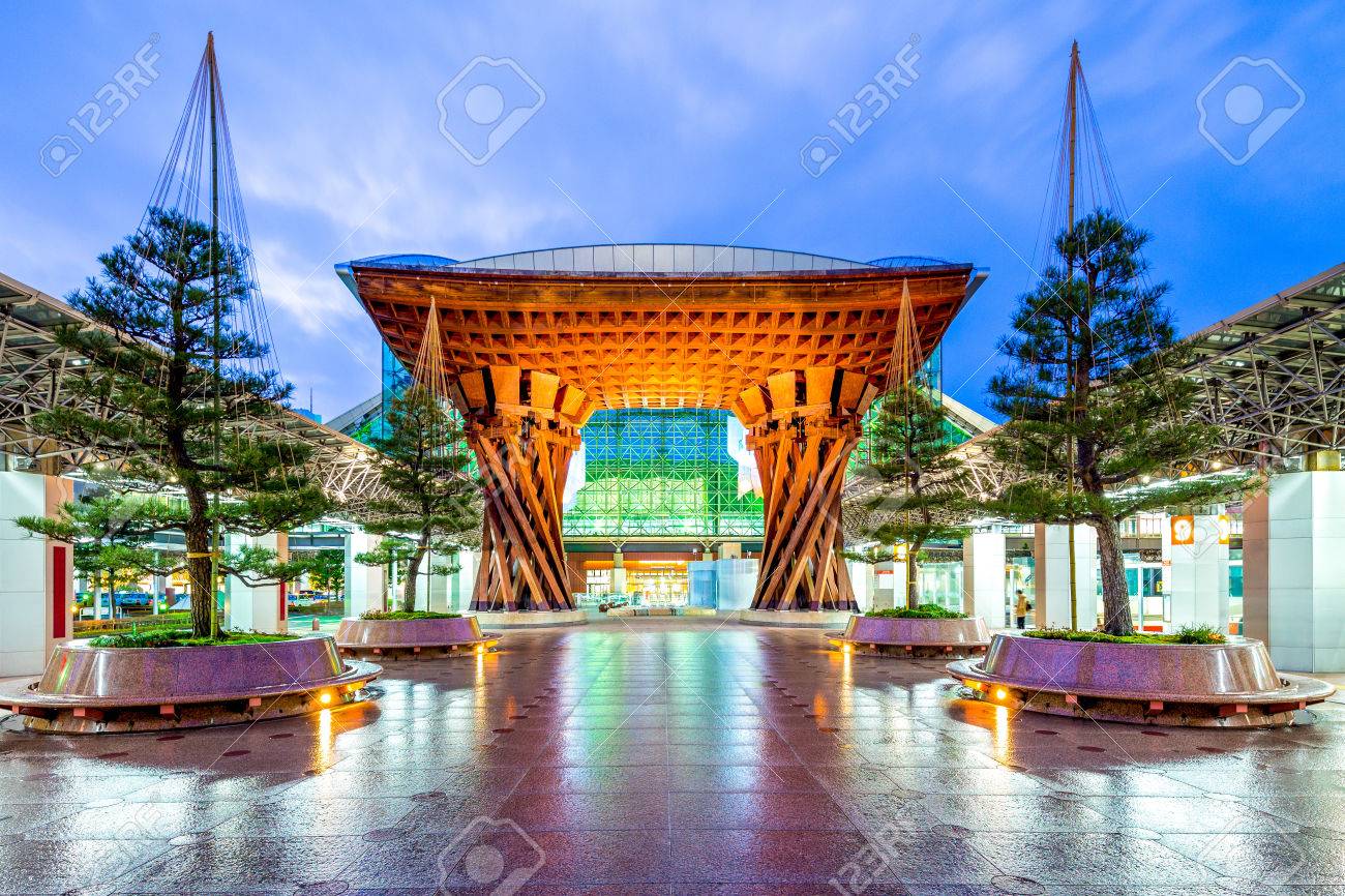 Drum Gate of New Kanazawa Station, Japan - 71377078 Drum Gate of New Kanazawa Station, Japan - 71377078