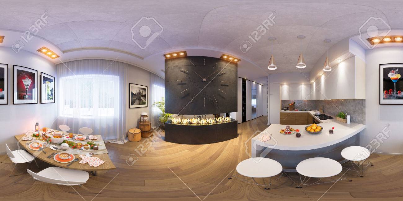 Illustrazione 3d Sferiche A 360 Gradi, Senza Soluzione Di Continuità ... Illustrazione 3d Sferiche A 360 Gradi, Senza Soluzione Di Continuità ...
