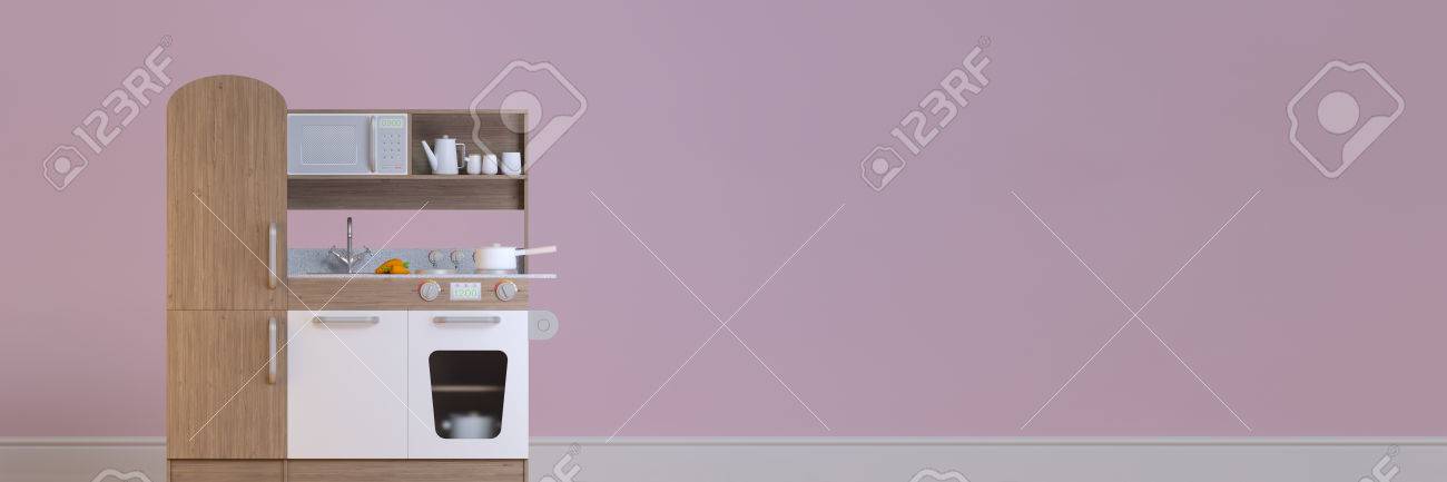 Panorama Interior De Diseño De Cocina Infantil Para Cocinar Juego De ... Panorama Interior De Diseño De Cocina Infantil Para Cocinar Juego De ...
