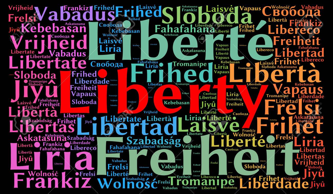 Immagini Stock Nuvola Parola Liberta In Diverse Lingue Image