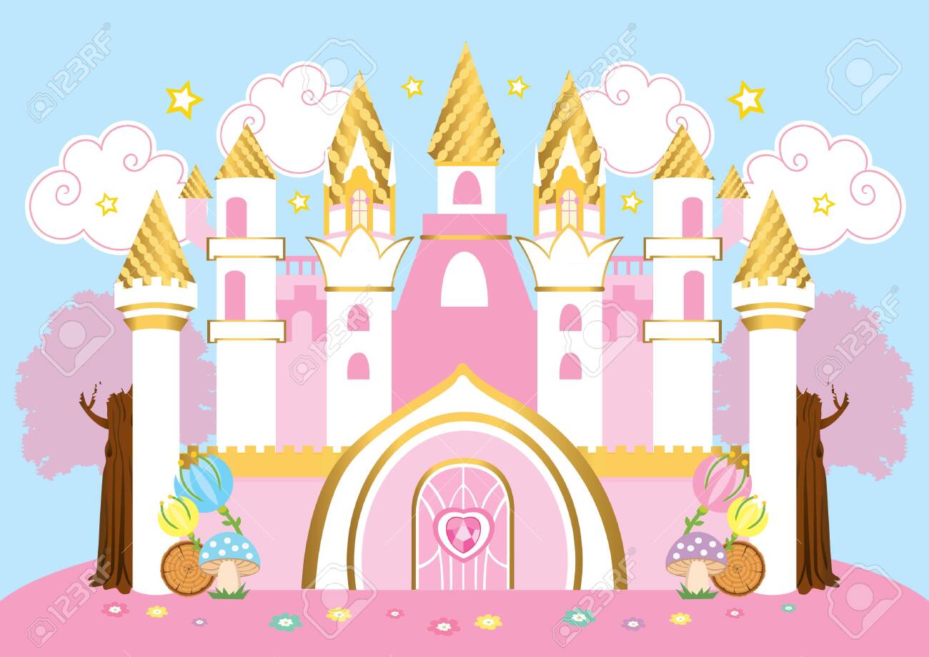 Pink Princess Castle Royalty Free SVG, Cliparts, Vectors, and Stock  Illustration. Image 133102625., image size:1300x919