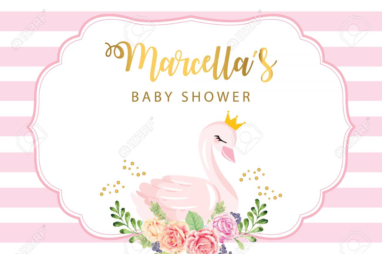 swan baby shower