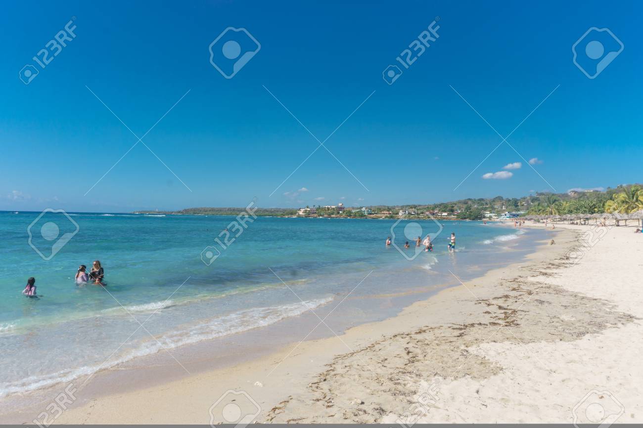 Cienfuegos Cuba January 1 17 Caribbean Beach Playa Rancho Stock Photo Picture And Royalty Free Image Image