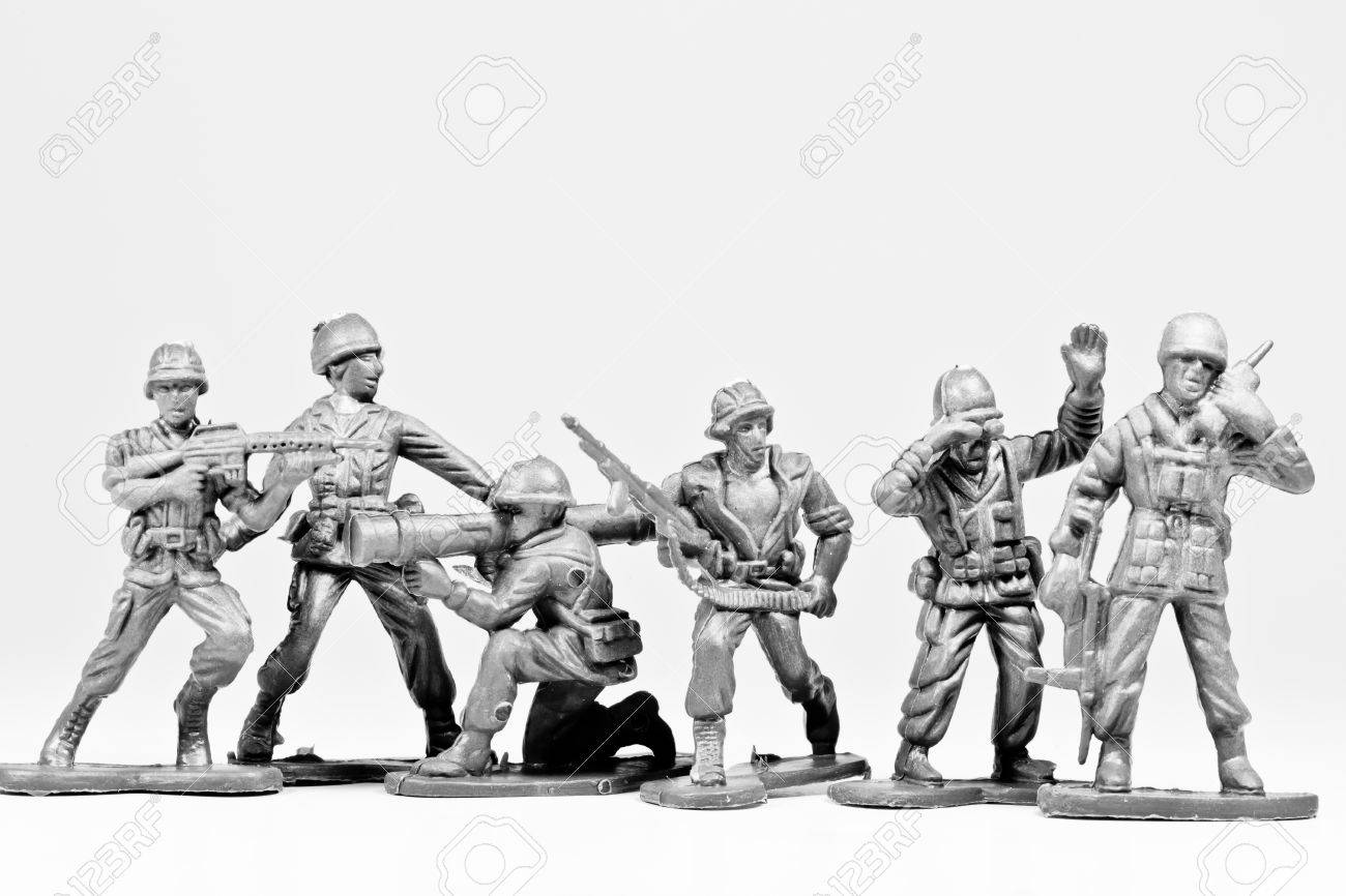 black toy soldiers