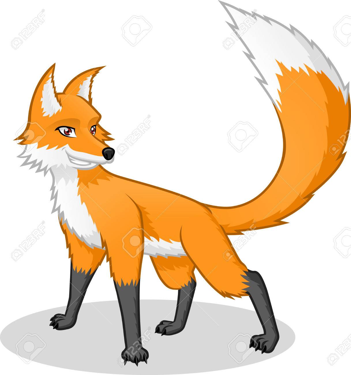 high quality fox vector