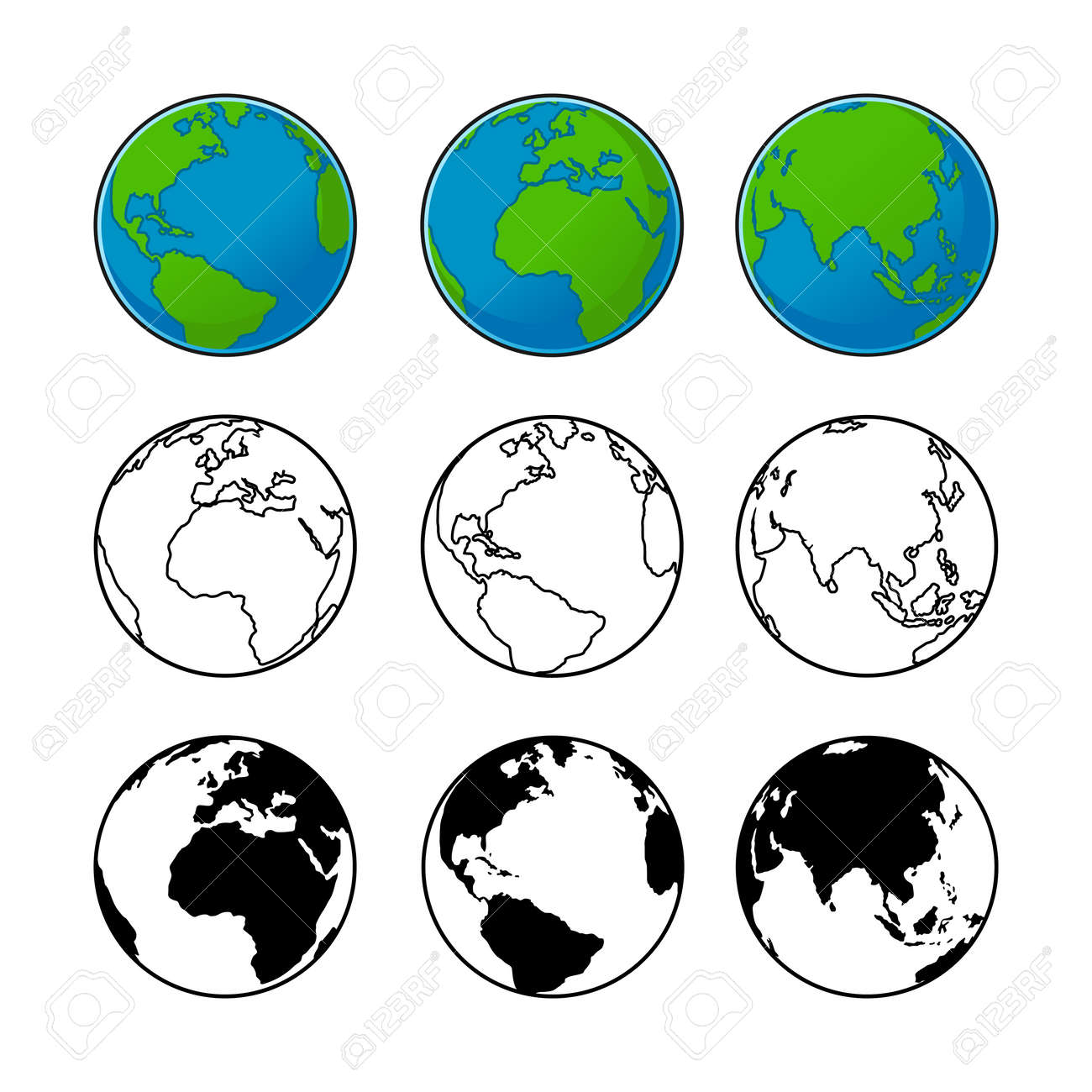 Mundo globo terra com silhueta e desenho de arte de linha preta e branca, mapa mundial, ilustração vetorial dos desenhos animados, elemento de forma de sinal de símbolo de esboço em fundo branco isolado - 188187396 Mundo globo terra com silhueta e desenho de arte de linha preta e branca, mapa mundial, ilustração vetorial dos desenhos animados, elemento de forma de sinal de símbolo de esboço em fundo branco isolado - 188187396