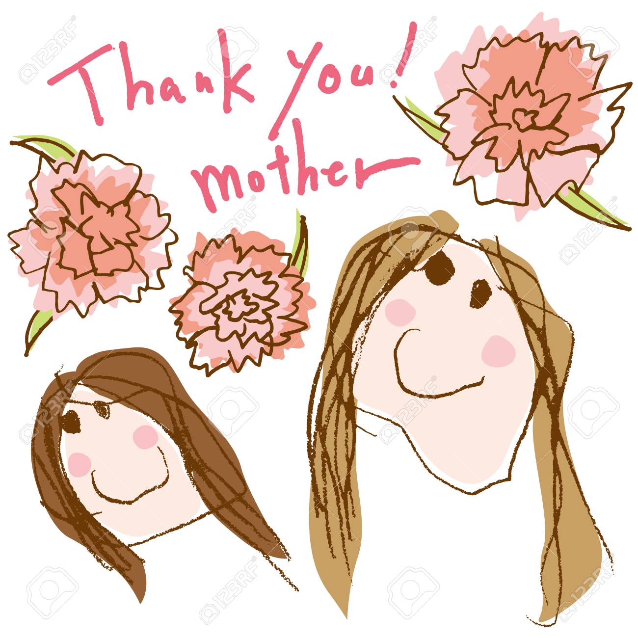 母の日ありがとうございましたのイラスト素材 ベクタ Image 母の日ありがとうございましたのイラスト素材 ベクタ Image