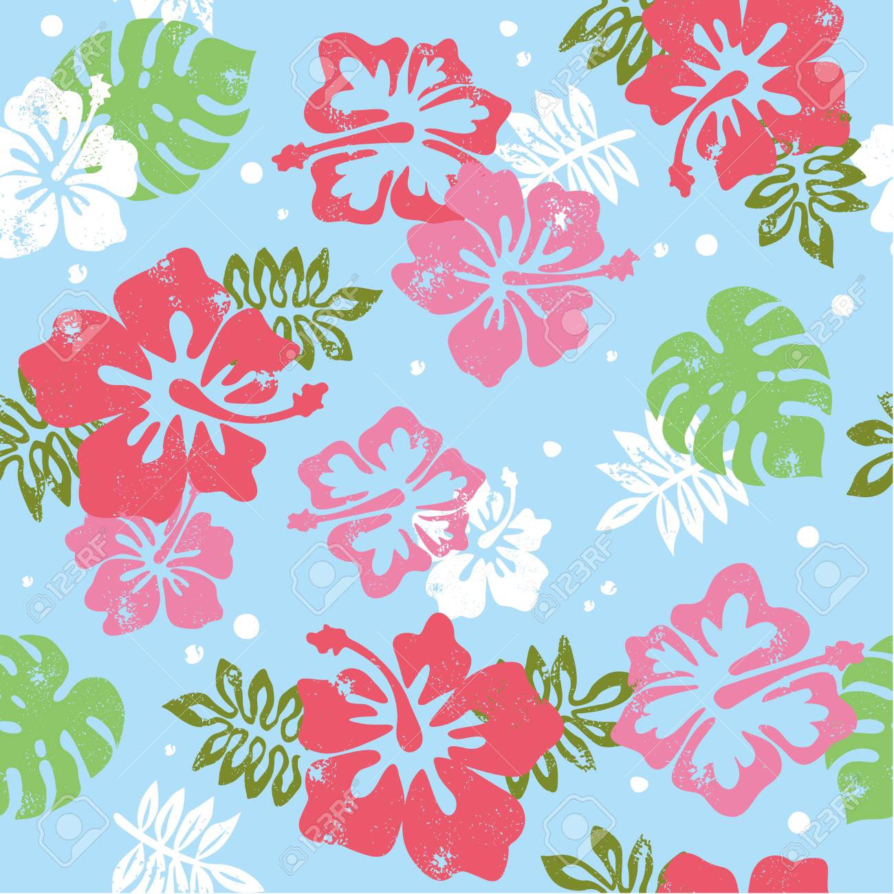 Aloha Hibiscus Pattern Royalty Free Cliparts Vectors And Stock Illustration Image