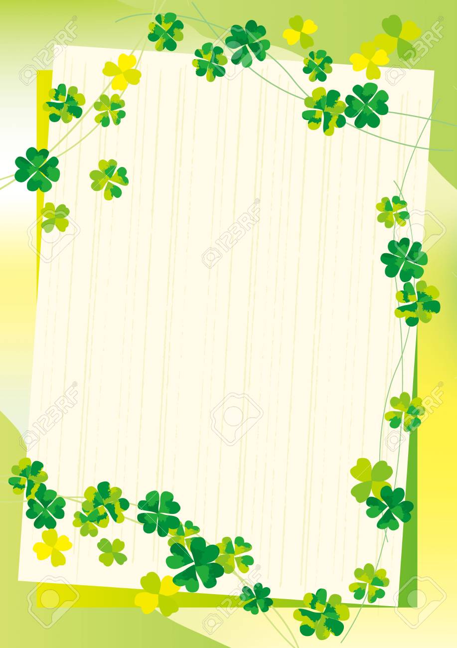 かわいいクローバーのデザインのイラスト素材 ベクタ Image