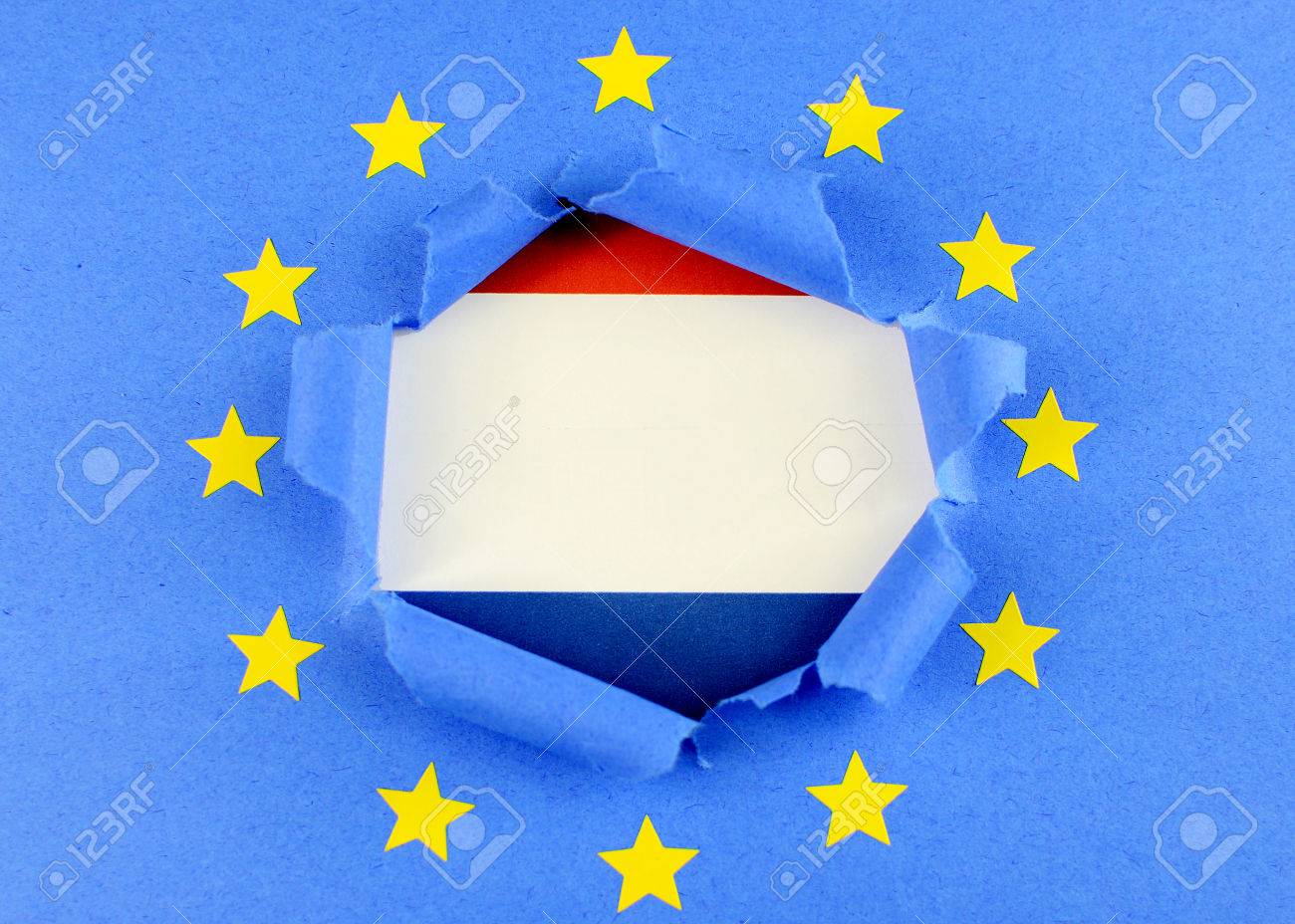 Azul paises su bandera en con