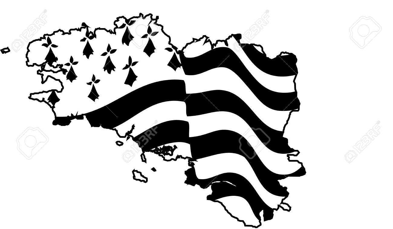 Frankreich Bretagne Hissflagge bretonische Fahnen Flaggen 60x90cm Frankreich Bretagne Hissflagge bretonische Fahnen Flaggen 60x90cm